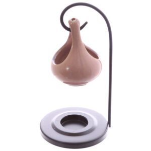 Teardrop oil burner, champagne