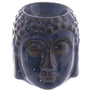 Buddha Head Oil burner, blue