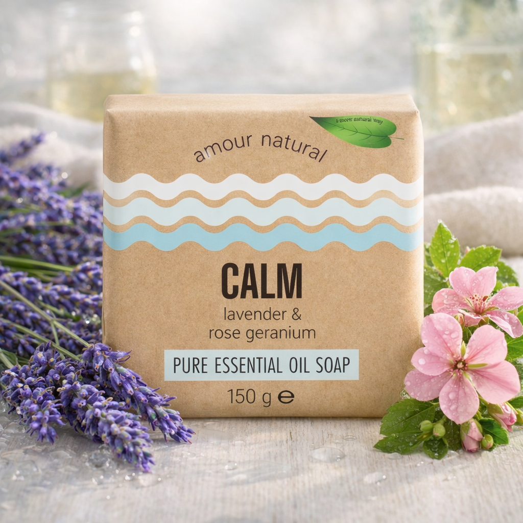 Calm Lavender & Rose Geranium Soap Bar