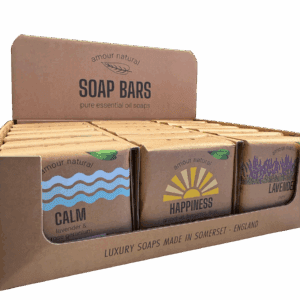Natural Soap Bar Starter Set with Display Case (18 Units) | Amour Natural Trade